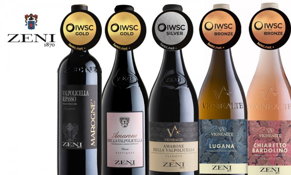 IWSC medals for our Zeni wines